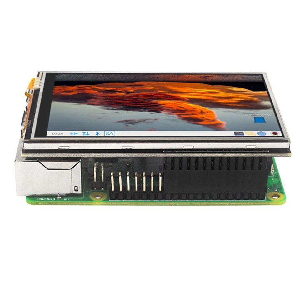 For Raspberry Pi 4B/3B+/Zewo 2W 3.5" Inch Touch Screen LCD Display with Case - Image 4 of 4