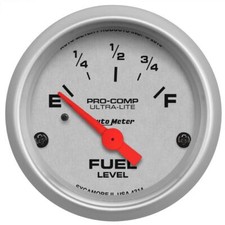 Autometer 52mm 0-90ohm Fuel Level Gauge Ultra-lite