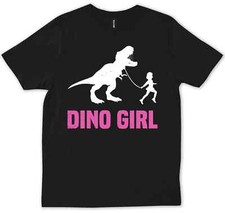 Dinosaur Dino Girl Girls Kids Gift T Rex Girl With Dino Birthday Gift T-Shirt