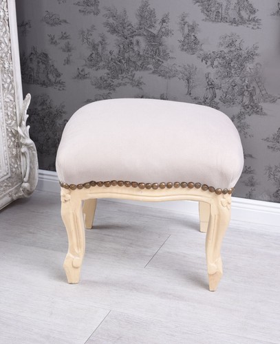 Fußschemel Barock Fusshocker Sitzhocker Antik Hocker Landhausstil Fussbänkchen - Bild 3 von 4