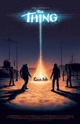 AA5472 The Thing Film By John Carpenter 1982 Fire Movie Poster 11x17