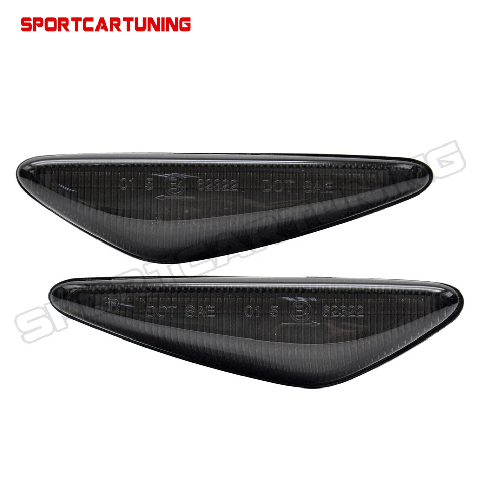 Dynmaic LED Smoked Fender Side Marker Signal Lights For 2016-up Mazda MX-5 Miata Foto 3 de 4