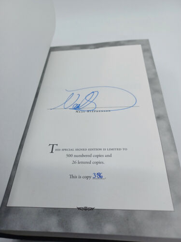 Cryptonomicon by Neal Stephenson (2012, Hardcover) Subterranean; Signed, Limited - Picture 2 of 9