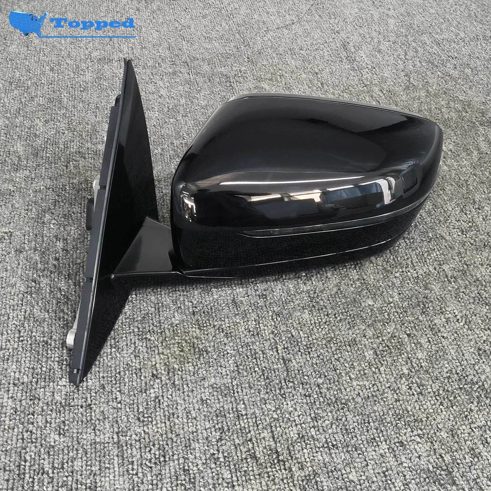 黑色左驱动镜带盲点适用于 51167485121 宝马 530i 540i 530e 17-22 — 第 3/4 张图片