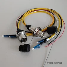 SMPTE311M Hybrid 3K93C Connector FXW & EDW with Tails 2 x SM Fibers & 4 x Wires