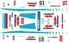  15 BMW 635 CSi Kieber 1987 1/64th HO Scale Slot Car Decals