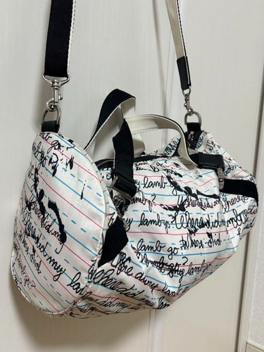 LeSportsac Gwen Stefani L.A.M.B 2way handbag shoulder bag White Multicolor - Picture 4 of 10
