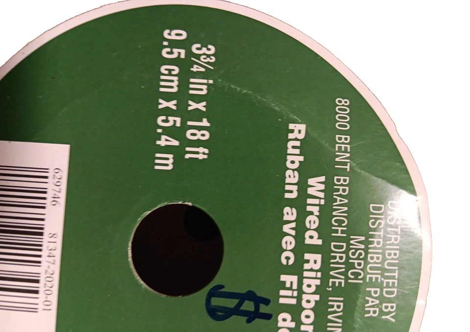 Cinta con cable de guinga a cuadros de búfalo negro y tostado 18 pies x 3,3/4" de ancho ~ Lote de 2 Foto 4 de 4