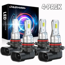 9005 9006 LED Headlight Bulbs Kit For Toyota Corolla Sedan 4-Door 1.8L 1993-2013