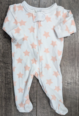 Baby Girl Clothes The Peanut Shell Newborn Peach Star Footed Outfit
