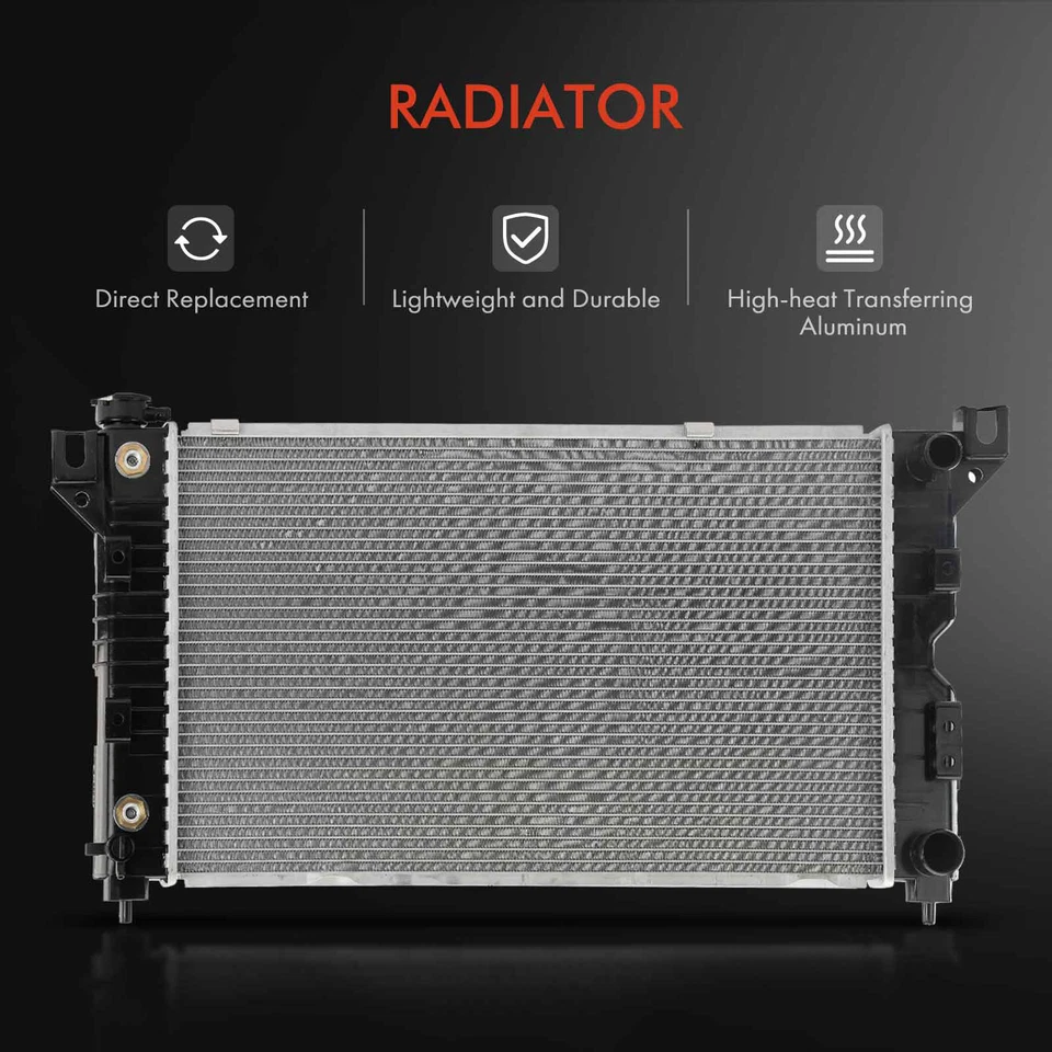 Радиатор, конденсатор и вентилятор охлаждения в сборе для Chrysler Plymouth Grand Voyager - Изображение 2 из 4