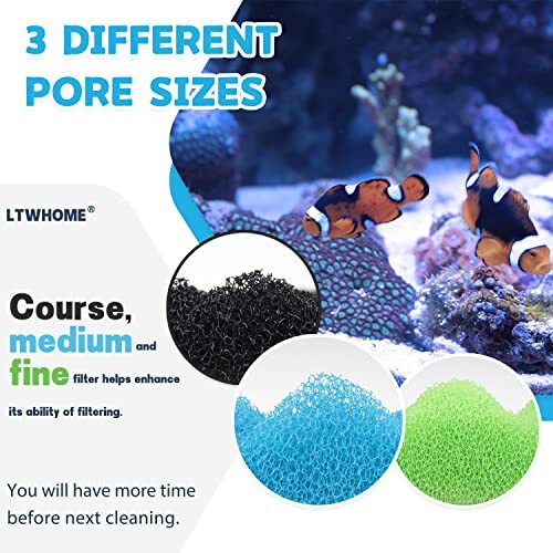 Fish Pond Foam Filter Sponge Set 17" X 11" Media pack Of 1 eBay