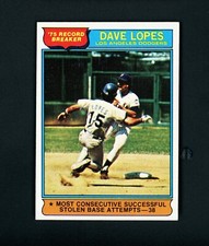 Davey Lopes 1976 Topps - Los Angeles Dodgers #4 NM-MT+
