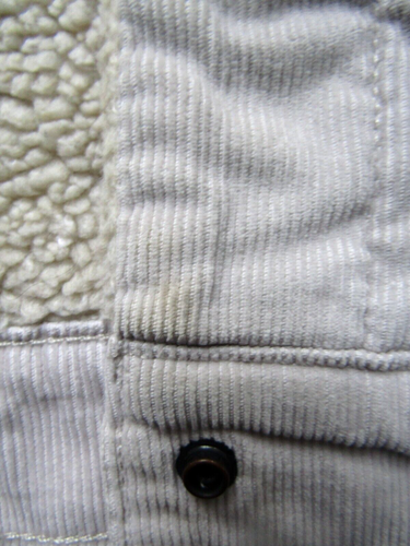 Levi's 36136 women's corduroy sherpa lined jacket medium stone LJKTC378 - Picture 7 of 10