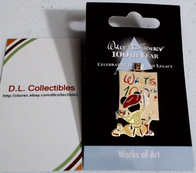 Walt Disney 100th Year ミッキー ピン Disney Mickey Mouse Works of Art Walt's 100th Year Pin | eBay
