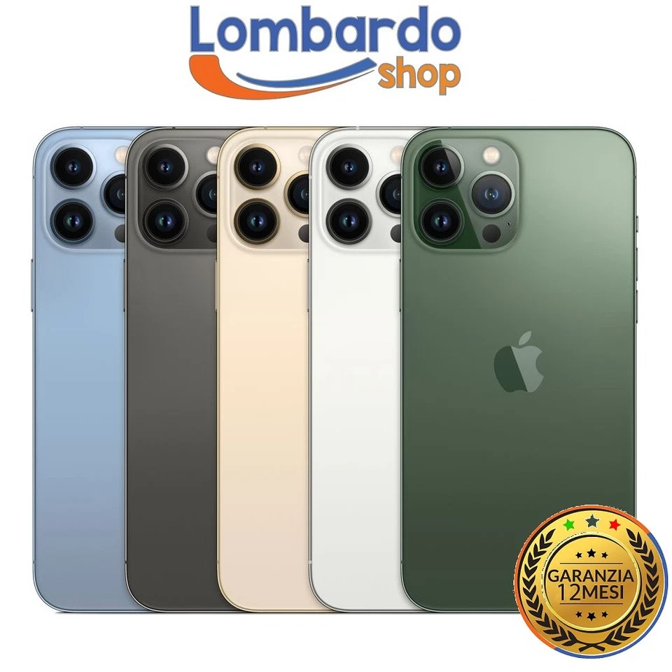 APPLE IPHONE 13 PRO RICONDIZIONATO 128GB ECCELLENTE NERO ORO BIANCO VERDE