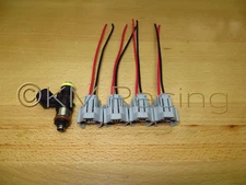 (4x) Bosch 210lb 2200cc 0280158821 Fuel Injector Connectors (Quick Disconnect)