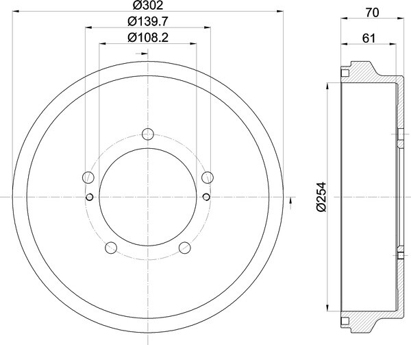 For Suzuki Grand Vitara 2.0 TD 4x4 HDI 110 Mintex Brake Drum Rear Axle