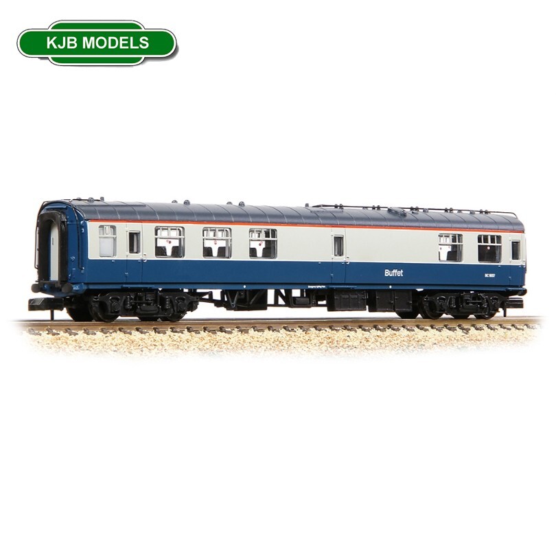 N Gauge Farish 374-110B BR Mk1 RMB Restaurant Miniature Buffet Blue & Grey Coach