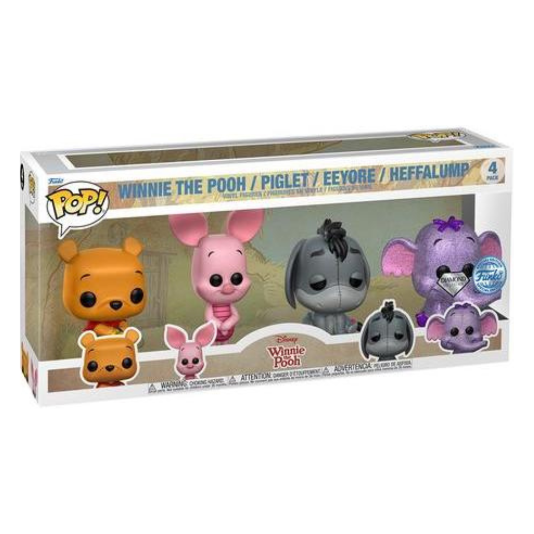 Funko POP Winnie l’Ourson 4-Pack Exclusive - Disney - Figurines Vinyle