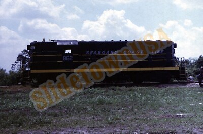 Vintage 1968 Train Slide 862 Seaboard Coast Line Engine Tampa FL Y2N033