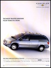 2006 Chrysler Town And Country Van Original Advertisement Print Art Car Ad K09 2006 Chrysler Town And Country Van Original Advertisement Print Art Car Ad K09