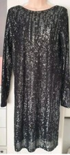 New Next Size 12 Black Sequin   Dress Evening , Party ,  BNWT 