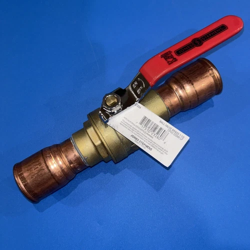 Jones Stephens B67254 1-1/2" Full Port Brass Ball Valve - Brass - Picture 3 of 5
