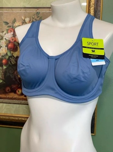 WACOAL 855170 CORONET BLUE SIMONE MAXIMUM SUPPORT UW SPORTS BRA ~ SIZE 40H - Picture 12 of 16