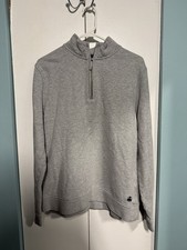 Brooks Brothers Est. 1818 1/4 Zip Sweatshirt Gray Heather Medium Golden Fleece