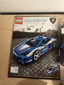 LEGO Racers Lamborghini Gallardo LP 560-4 Polizia Set (8214) Brand New No Box