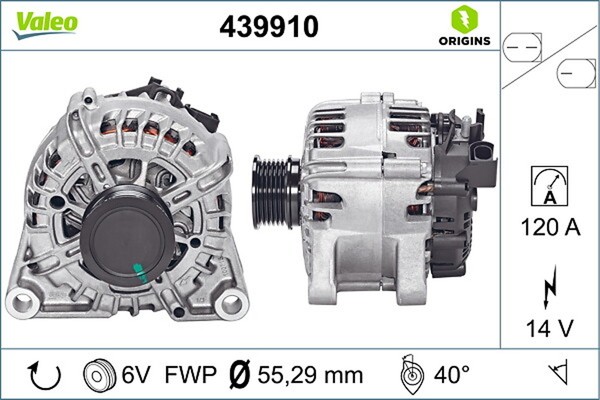 Lichtmaschine Generator Lima Valeo Origins - NEW O.E. Technologie 439910 FüR CEU-image