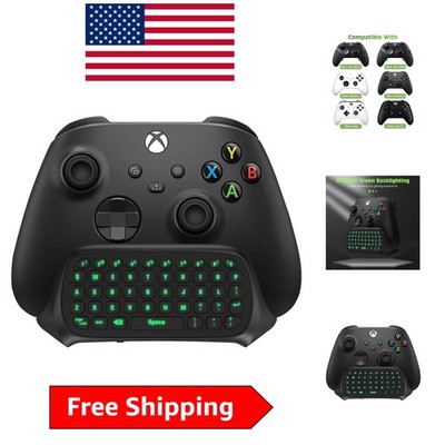Wireless Green Backlit Keyboard for Xbox One & Series X/S - Chat with Ease