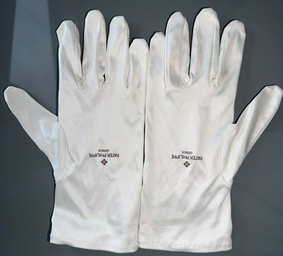 Rare Patek Philippe White Watch Handling Gloves Size M - New!