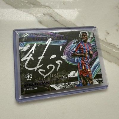 2025-26 Topps Inception UEFA CLUB COMPETITIONS Samuel Eto'o Silver Signing 9/25