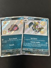 Shroodle 189/091 And Grafaiai 190/091 SV: Paldean Fates Holo