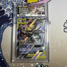 Pokémon Pikachu & Zekrom GX TCG Sun Moon Team Up SM168 Promo ACE 10 PSA