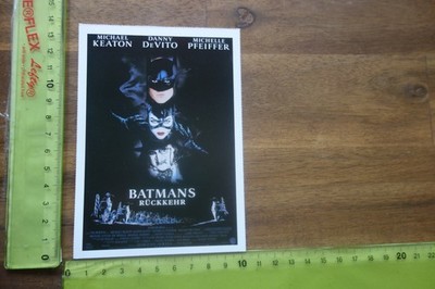 Alte Filmplakatkarte Kino Film Horror BATMANS RÜCKKEHR Keaton DeVito Pfeiffer