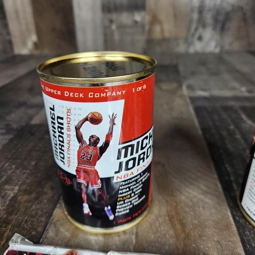 Michael Jordan NBA Finals Shots Can Set 1, 5 Of 6 Upper Deck Card with 16 Packs - Picture 2 of 7