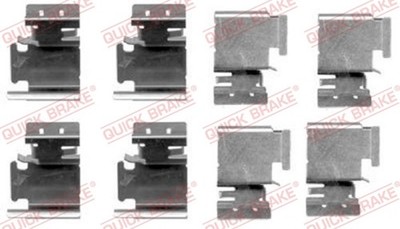 QUICK BRAKE Zubehörsatz Scheibenbremsbelag 109-1298 für TOURAN 1T2 1T1 VW AURIS