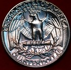 Uncirculated Proof 1964 Philadelphia Mint Silver Washington Quarter — photo 2
