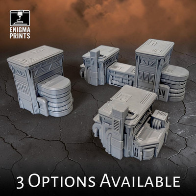 Tankladestationen 28mm Industrie Sci-Fi Wargaming Gelände | District 0012