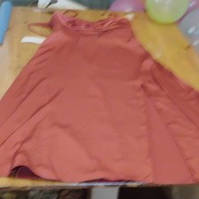 Azazie Jenise Stretch Satin Sleeveless Dress Terracotta A6 Bridesmaid