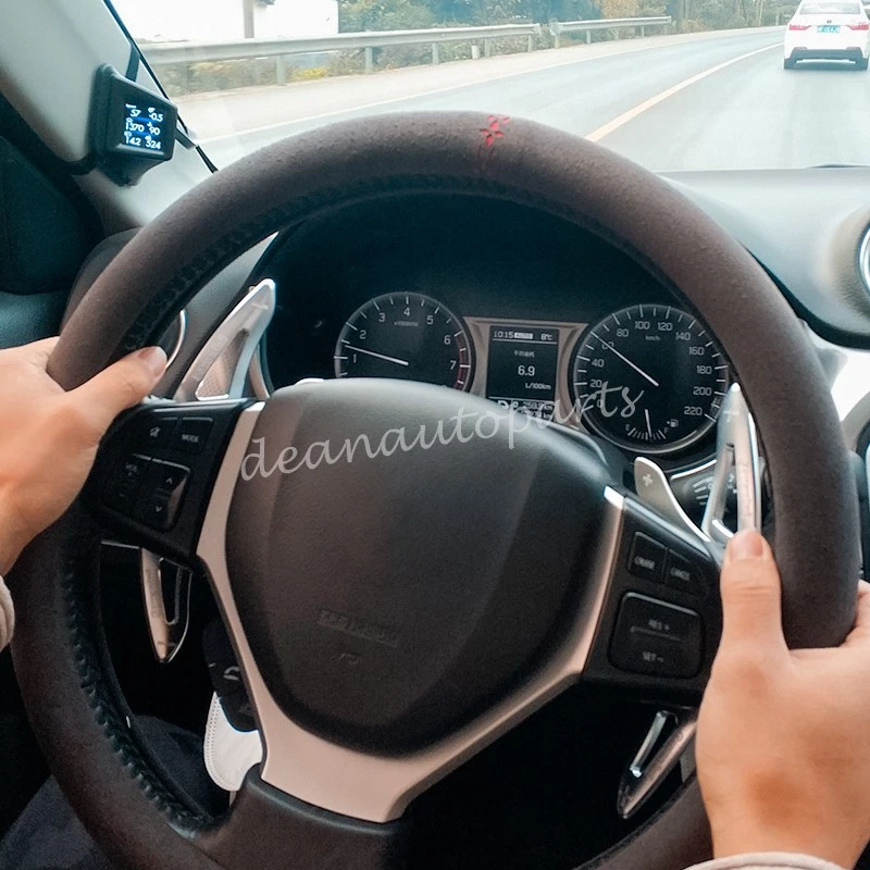 Silver Steering Wheel Shift Paddle Extension For Suzuki Vitara Swift SX4 Ciaz - Image 2 of 4