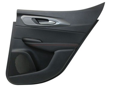 Türverkleidung rechts hinten Schwarz / Rot Leder passt für ALFA ROMEO  TONALE 96
