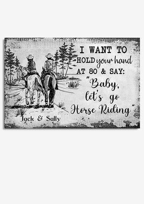 Peronalized Loving Quote Baby Let's Go Riding Gift For Valentine Wedding Anni...