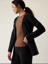 ATHLETA Avenue Blazer Black Jacket SZ 4  NEW ...
