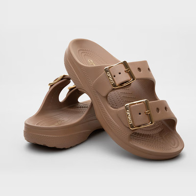 Women's Sandals Crocs Classic Saturday Sandals Metallic Buckle Limited Edition