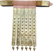 Medieval Armour Roman Greek Centurion Leather Belt With Brass Renaissanc Accents