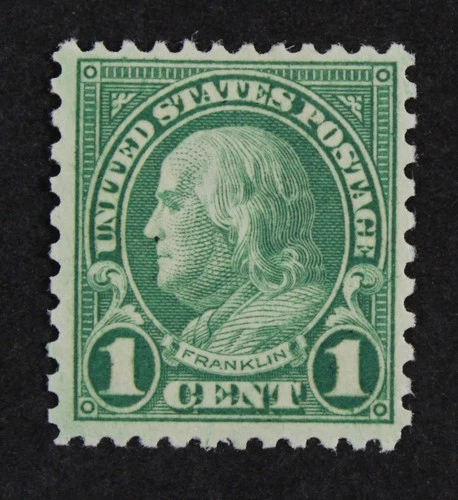 CKStamps: US Stamps Collection Scott#578 1c Franklin Mint H OG Small Thin